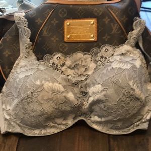 Soma Lace Cami Bra 34DD Underwire Padded Cups Adjustable Straps NWOT